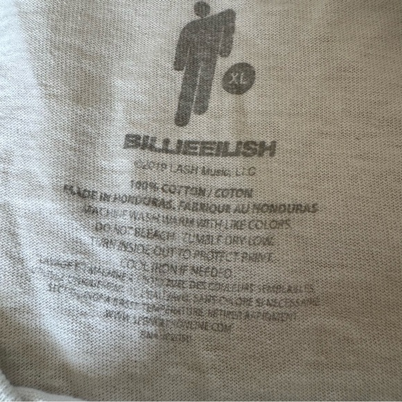 Official Billie Eilish Oversized T-shirt - Picture 10 of 11